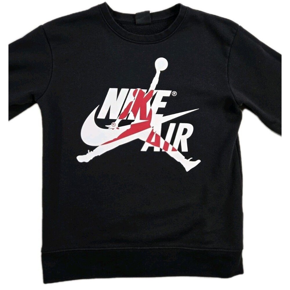 Boys Air Jordan Sweatshirt Black Large 12/13 Yrs
